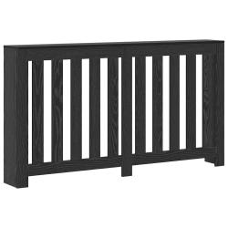 Cache-radiateur rectangulaire moderne avec &eacute;tag&egrave;re rangement 149 x 20 x 82 cm en bois d'ing&eacute;nierie