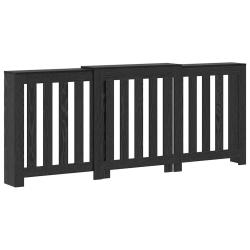 Cache-radiateur design moderne rangement pratique 205 x 21,5 x 83,5 cm en bois d'ing&eacute;nierie ch&ecirc;ne n