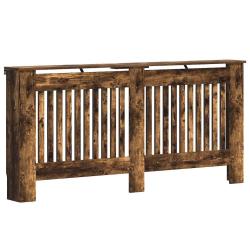 Cache-radiateur design moderne rangement &eacute;tag&egrave;re 172 x 19 x 81 cm en bois d'ing&eacute;nierie ch&ecirc;ne fum&eacute; 0