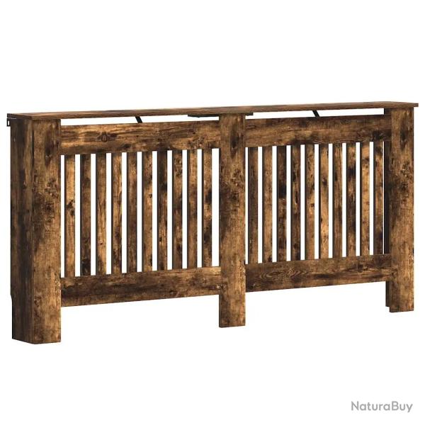 Cache-radiateur design moderne rangement �tag�re 172 x 19 x 81 cm en bois d'ing�nierie ch�ne fum� 0