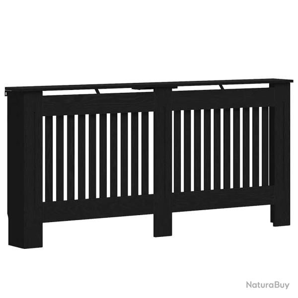 Cache-radiateur en bois d'ing�nierie 172 x 19 x 81 cm avec �tag�re d�corative style moderne en ch�n