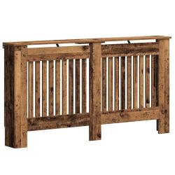 Cache-radiateur bois ancien 152 x 19 x 81 cm s&eacute;curit&eacute; pour enfants et animaux rangement d&eacute;coratif e