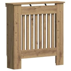 Cache-radiateur en bois d'ing&eacute;nierie 78 x 19 x 81,5 cm design moderne s&eacute;curitaire et esth&eacute;tique en