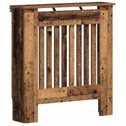 Cache-radiateur en bois ancien esth&eacute;tique moderne 78 x 19 x 81,5 cm s&eacute;curit&eacute; enfants et animaux fin