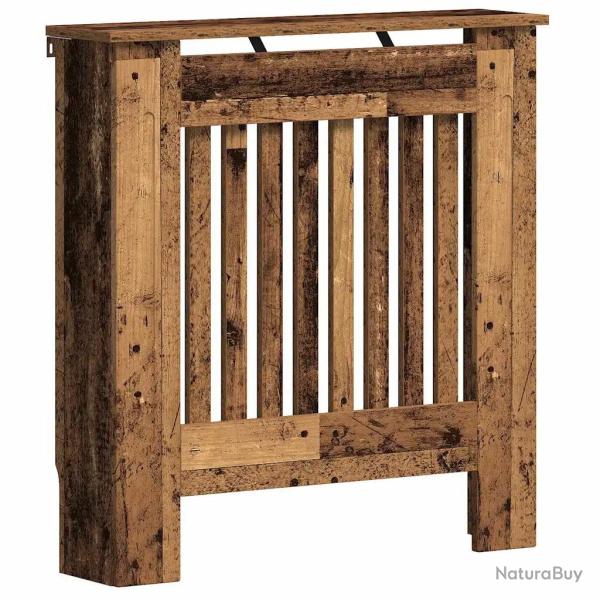 Cache-radiateur en bois ancien esth�tique moderne 78 x 19 x 81,5 cm s�curit� enfants et animaux fin