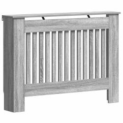 Cache-radiateur design moderne 112 x 19 x 81 cm avec &eacute;tag&egrave;re fonctionnelle en bois gris sonoma 02_0