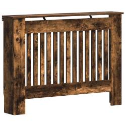 Cache-radiateur design moderne 112 x 19 x 81,5 cm avec rangement s&eacute;curisant en bois d'ing&eacute;nierie ch