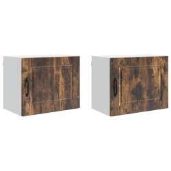 Lot de 2 armoires de cuisine murales modernes 50 x 31 x 40 cm pour rangement pratique en bois d'ing