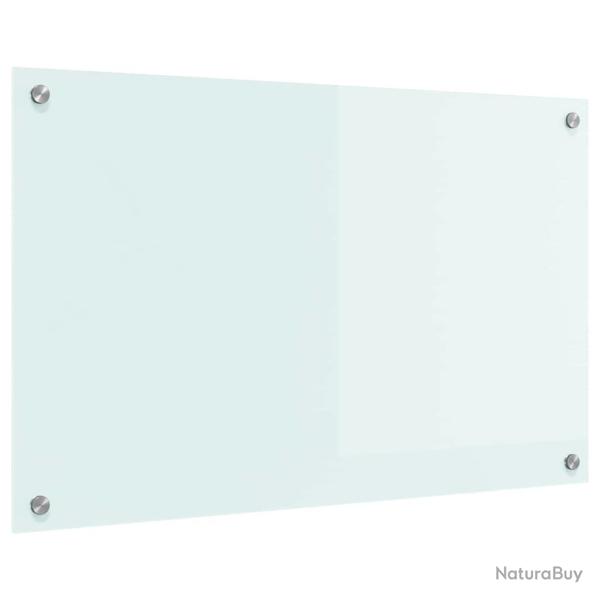 Protection de cuisine 80 x 50 cm avec r�sistance thermique design moderne en verre tremp� blanc 02_