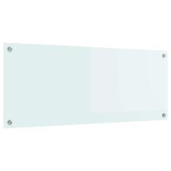 Protection de cuisine moderne design minimaliste 100 x 40 cm r&eacute;sistante &agrave; la chaleur en verre tremp