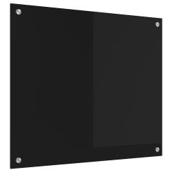Protection de cuisine 70 x 60 cm design moderne durable finition &eacute;l&eacute;gante en verre tremp&eacute; noir 02_0