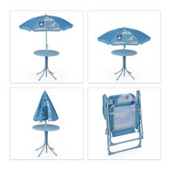 Salon de jardin enfant mobilisable ext&eacute;rieur 53 x 49,5 x 87,5 cm design original pratique en plasti