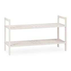 &Eacute;tag&egrave;re &agrave; chaussures empilable design moderne 41 x 69 x 27 cm pour 6 paires rangement pratique en b
