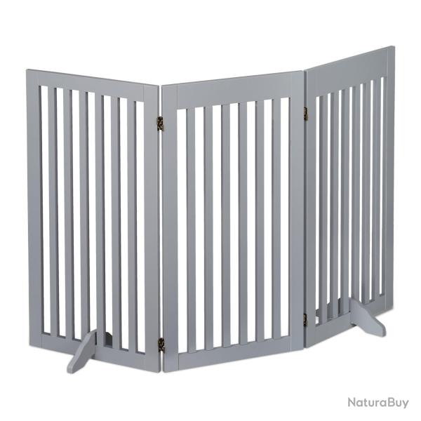 Barri�re de s�curit� extensible pour animaux 92 x 51 x 2 cm protection escaliers chemin�e en MDF gr