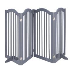 Barri&egrave;re de s&eacute;curit&eacute; r&eacute;glable animaux domestiques 92 x 75 cm stabilit&eacute; optimale ambiance cosy en m&eacute;