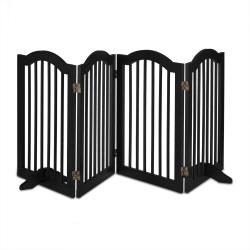 Barri&egrave;re de s&eacute;curit&eacute; ajustable pour animaux domestiques 70 x 4 x 80 cm installation flexible en m&eacute;t