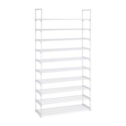 &Eacute;tag&egrave;re &agrave; chaussures modulable pour dressing 175,5 x 93 x 30,5 cm rangement flexible 10 niveaux en