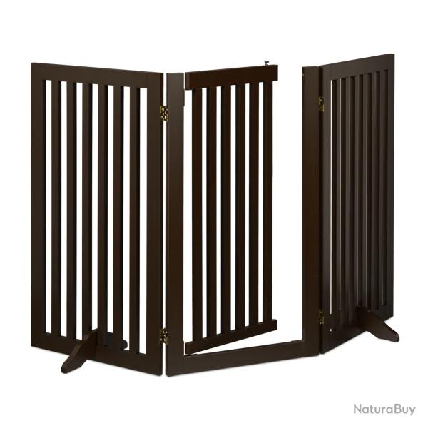 Barri�re de s�curit� pliable pour animaux protection escaliers chemin�e 92 x 70 x 5 cm en m�tal gri