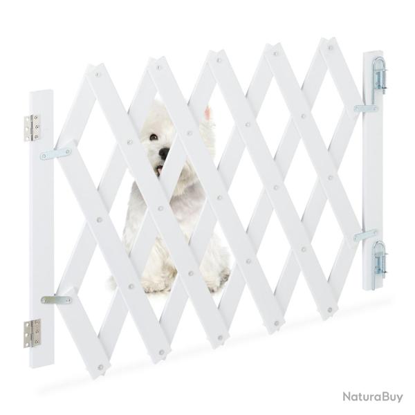Barri�re de s�curit� extensible pour portes et escaliers 75 x 100 cm protection animal int�rieur en