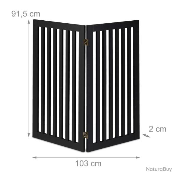 Barri�re de s�curit� pliable pour chien escalier porte 91,5 x 103 x 2 cm installation flexible en M