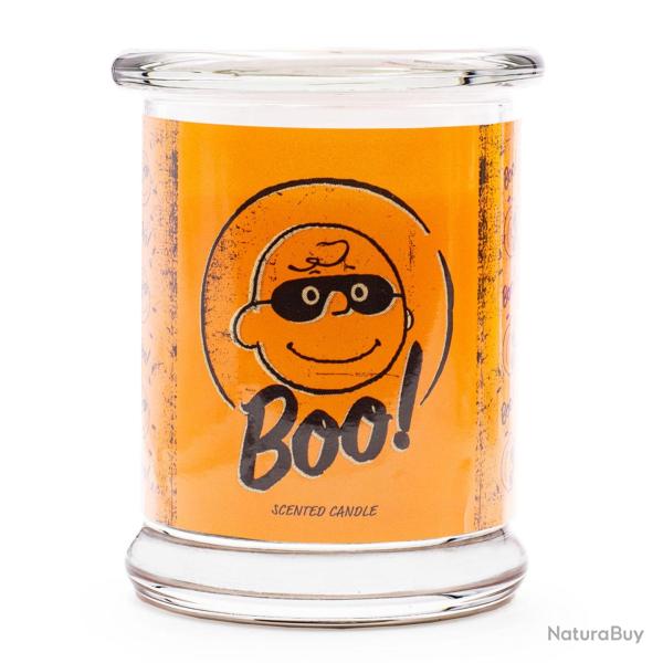 Bougie parfum�e design moderne ambiance cosy 11,5 x 9,5 cm dur�e combustion 50 heures en verre blan