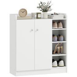 Armoire &agrave; chaussures entr&eacute;e 83 x 30 x 90 cm gain de place &eacute;tag&egrave;re r&eacute;glable moderne &eacute;pur&eacute; en panneau