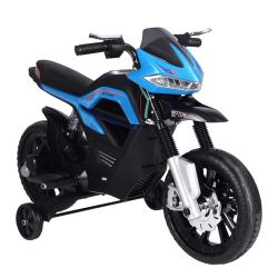 Moto &eacute;lectrique enfant 3-6 ans 105 x 52 x 62 cm autonomie 45 min s&eacute;curis&eacute;e avec phare led et musiqu