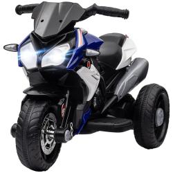 Moto &eacute;lectrique enfant 3 &agrave; 5 ans 3 roues 86 x 42 x 52 cm phares led autonomie 45 min design moderne