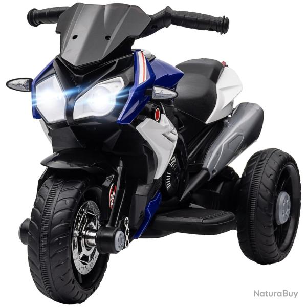 Moto �lectrique enfant 3 � 5 ans 3 roues 86 x 42 x 52 cm phares led autonomie 45 min design moderne