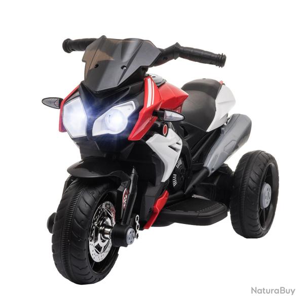 Moto �lectrique enfants 3 roues 86 x 42 x 52 cm stabilit� optimale assise confortable design contem