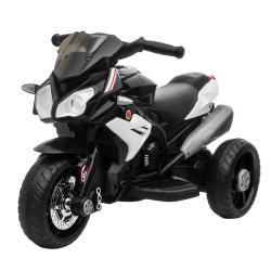 Moto &eacute;lectrique enfant 3 roues s&eacute;curit&eacute; 86 x 42 x 52 cm autonomie 45 min phares led musique design