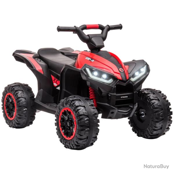Quad �lectrique enfant tout-terrain 83 x 53 x 55.5 cm 2 vitesses 3-6 km/h si�ge ergonomique design