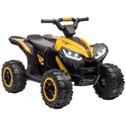 Quad &eacute;lectrique enfant tout-terrain 83 x 53 x 55.5 cm 2 vitesses 3-6 km/h si&egrave;ge ergonomique design