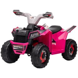 Quad &eacute;lectrique pour enfants tout-terrain 70 x 41,5 x 48,5 cm autonomie 50 minutes si&egrave;ge confortabl