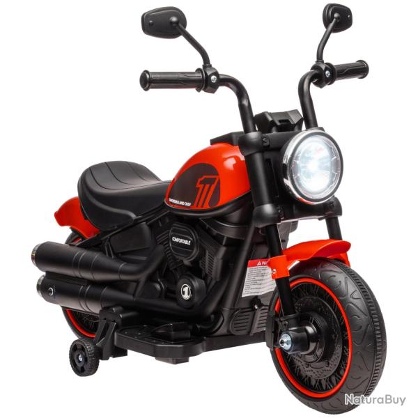 Moto �lectrique enfant 2 roues d'entra�nement 3 km/h 76 x 42 x 57 cm phare led assise stable contem