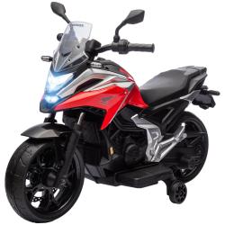 Moto &eacute;lectrique porteur enfant 107 x 46 x 75 cm phares musique stabilit&eacute; deux roulettes moderne ten