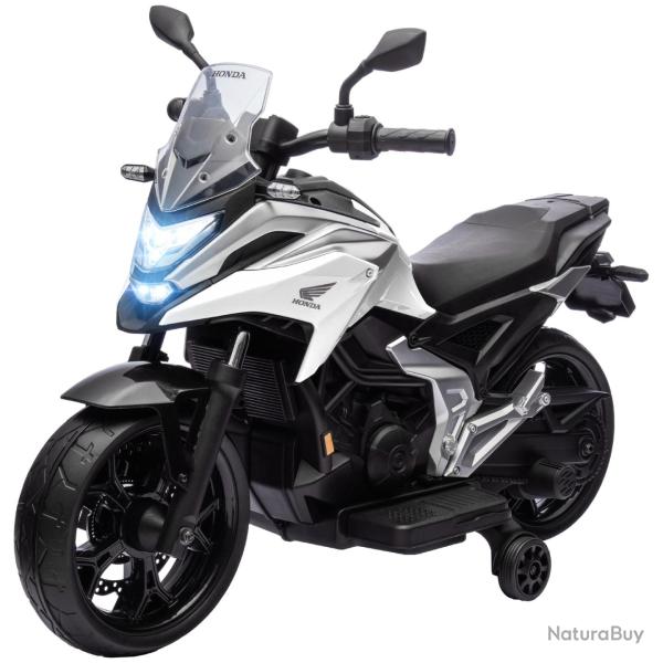 Moto �lectrique porteur enfant 3-6 ans 107 x 46 x 75 cm d�marrage facile roues d'entra�nement moder