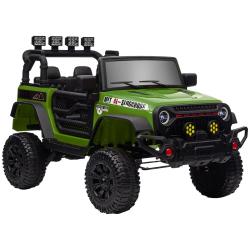 Voiture &eacute;lectrique enfant buggy 4x4 100 x 63 x 65 cm double moteur 12V d&eacute;marrage doux design contem