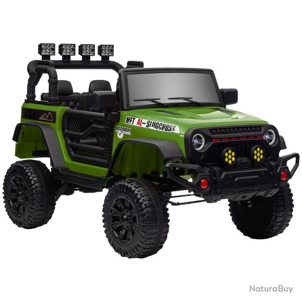 Voiture �lectrique enfant buggy 4x4 100 x 63 x 65 cm double moteur 12V d�marrage doux design contem