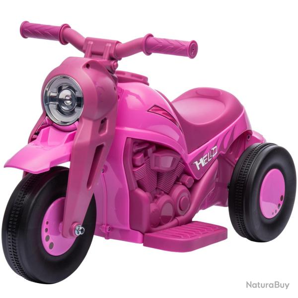 Moto �lectrique enfants 2-5 ans 3 roues 80 x 36 x 43.5 cm bulles musicales phare avant design tenda