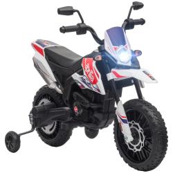 Moto &eacute;lectrique enfant cross 106.5 x 56 x 80 cm roues amovibles 2 moteurs id&eacute;al terrasse moderne de