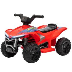 Quad &eacute;lectrique enfant jardin 71 x 40,5 x 45 cm vitesse 2,5 km/h batterie 6 v moderne tendance en p