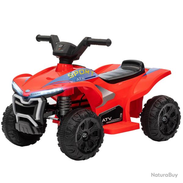 Quad �lectrique enfant jardin 71 x 40,5 x 45 cm vitesse 2,5 km/h batterie 6 v moderne tendance en p
