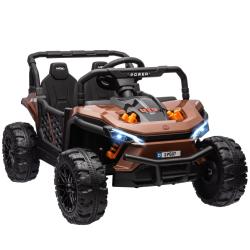 Voiture &eacute;lectrique enfant 103 x 69 x 59 cm 2 moteurs suspension 4 roues jardin moderne design en po