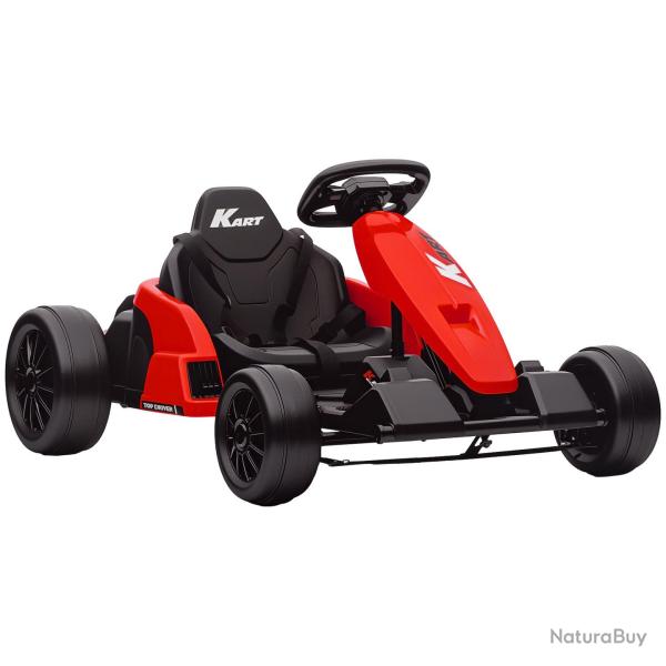 Kart �lectrique pour enfants 115 x 77 x 55.5 cm si�ge r�glable harnais 5 points design moderne ext�