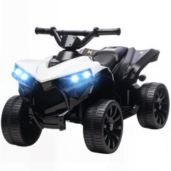 Quad &eacute;lectrique enfant vtt 70 x 42 x 45 cm musique phares s&eacute;curit&eacute; solide commandes stables style m