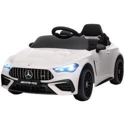 Voiture &eacute;lectrique pour enfant 99 x 55 x 43 cm t&eacute;l&eacute;commande s&eacute;curit&eacute; ceinture style sportif contemp