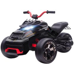 Quad &eacute;lectrique enfant tricycle invers&eacute; 113 x 74 x 63 cm d&eacute;marrage doux double vitesse suspension m
