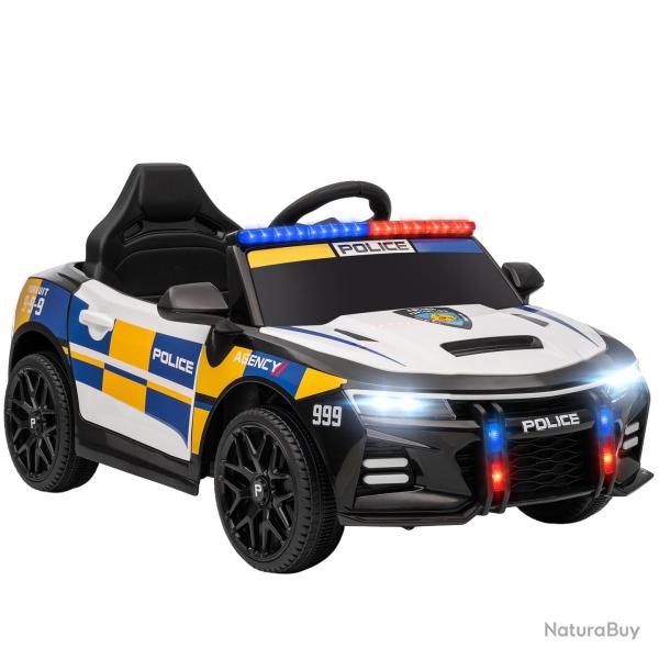 Voiture �lectrique enfant police 96 x 60 x 45 cm t�l�commande parentale suspension tendance d�corat