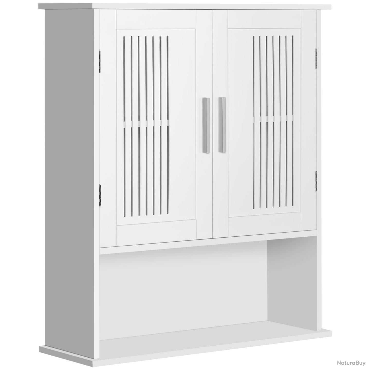 Armoire murale salle de bain 60 x 20 x 70 cm rangement modulable ...